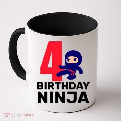 4th Birthday Ninja  Coffee Mug
