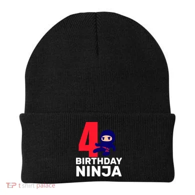 4th Birthday Ninja Beanie