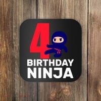 4th Birthday Ninja  Coaster thumb 0
