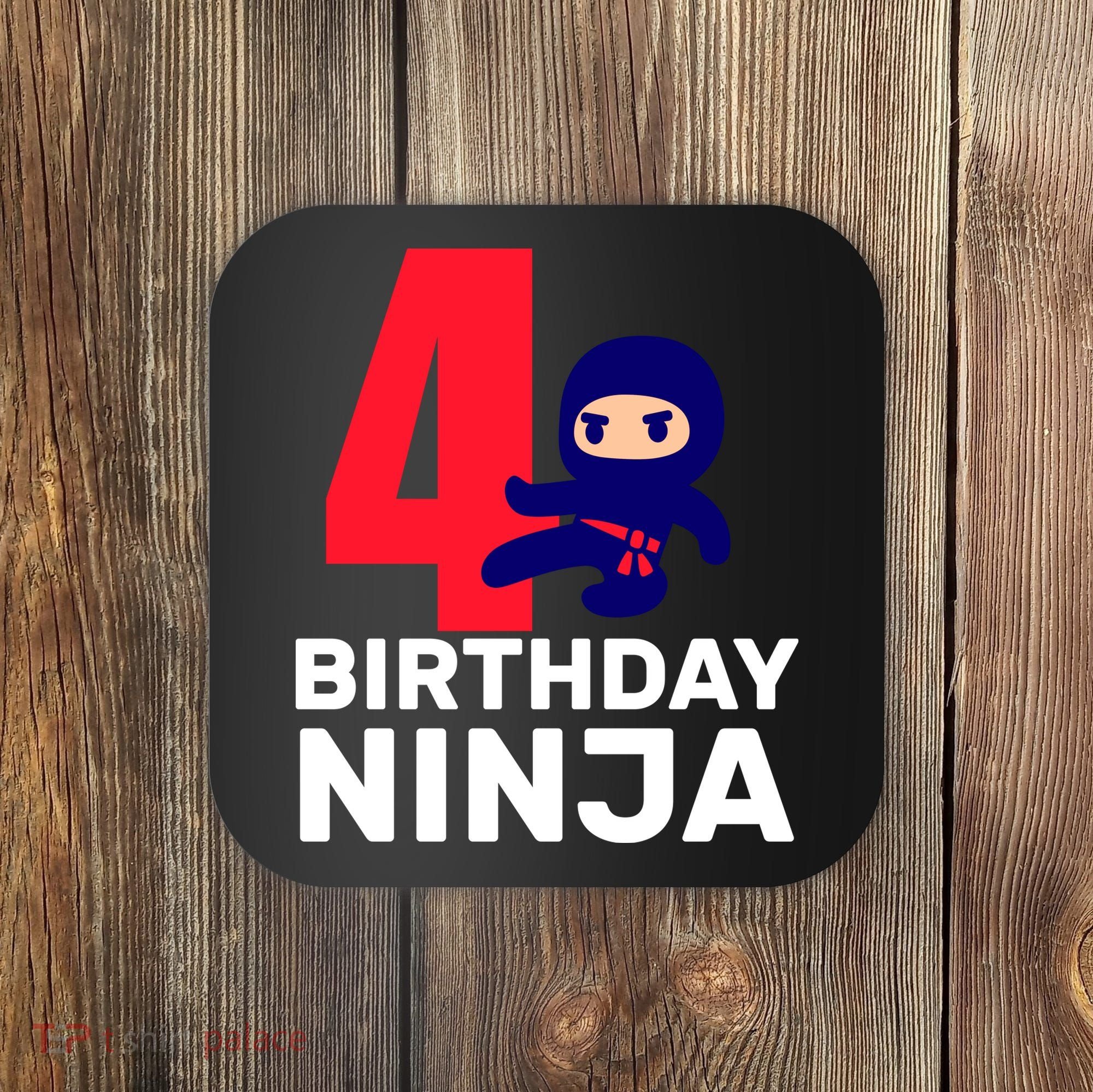 4th Birthday Ninja  Coaster