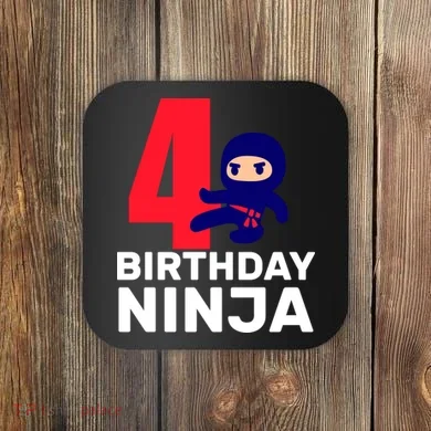 4th Birthday Ninja  Coaster