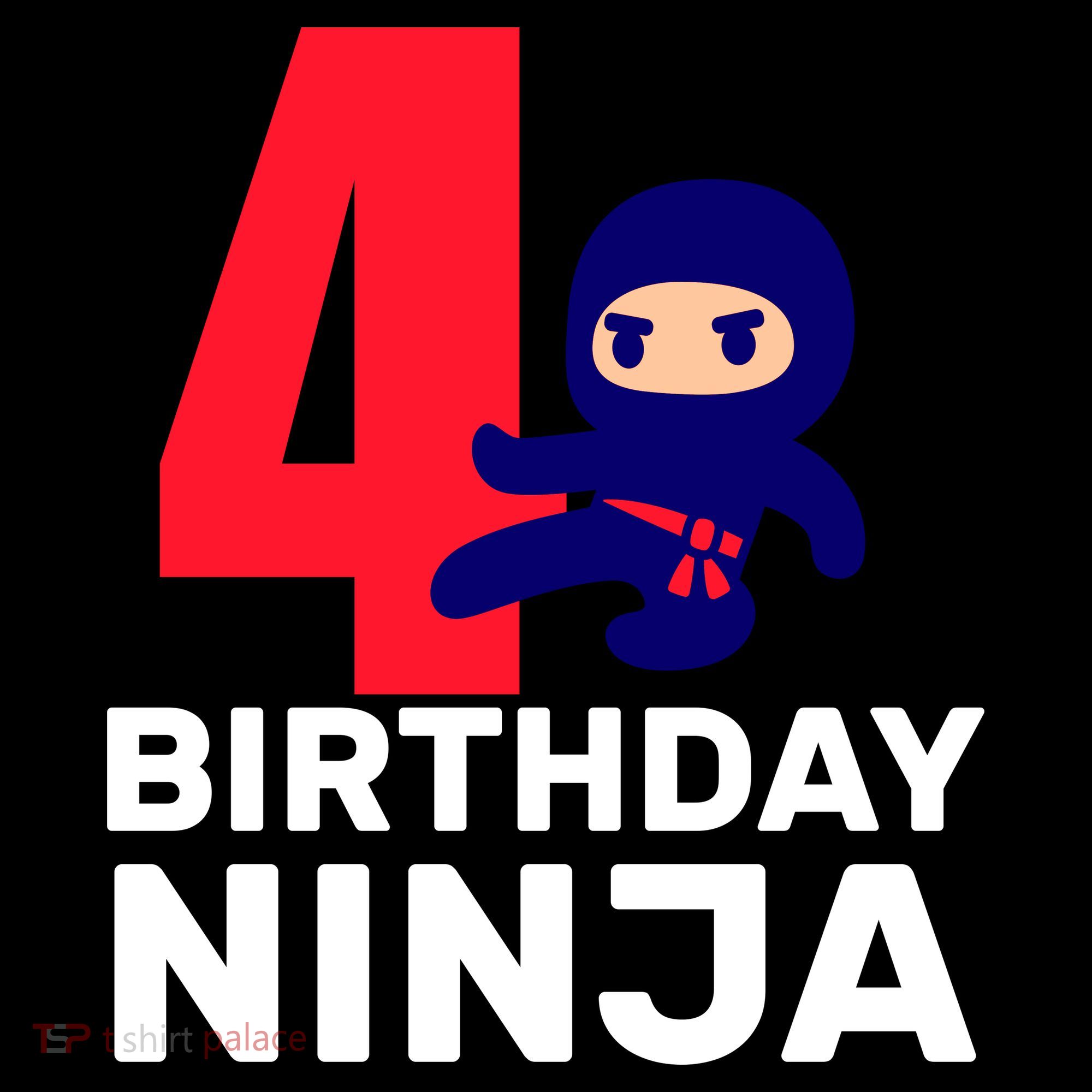 4th Birthday Ninja  Pajama Set