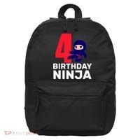 4th Birthday Ninja  16 in Basic Backpack thumb 0