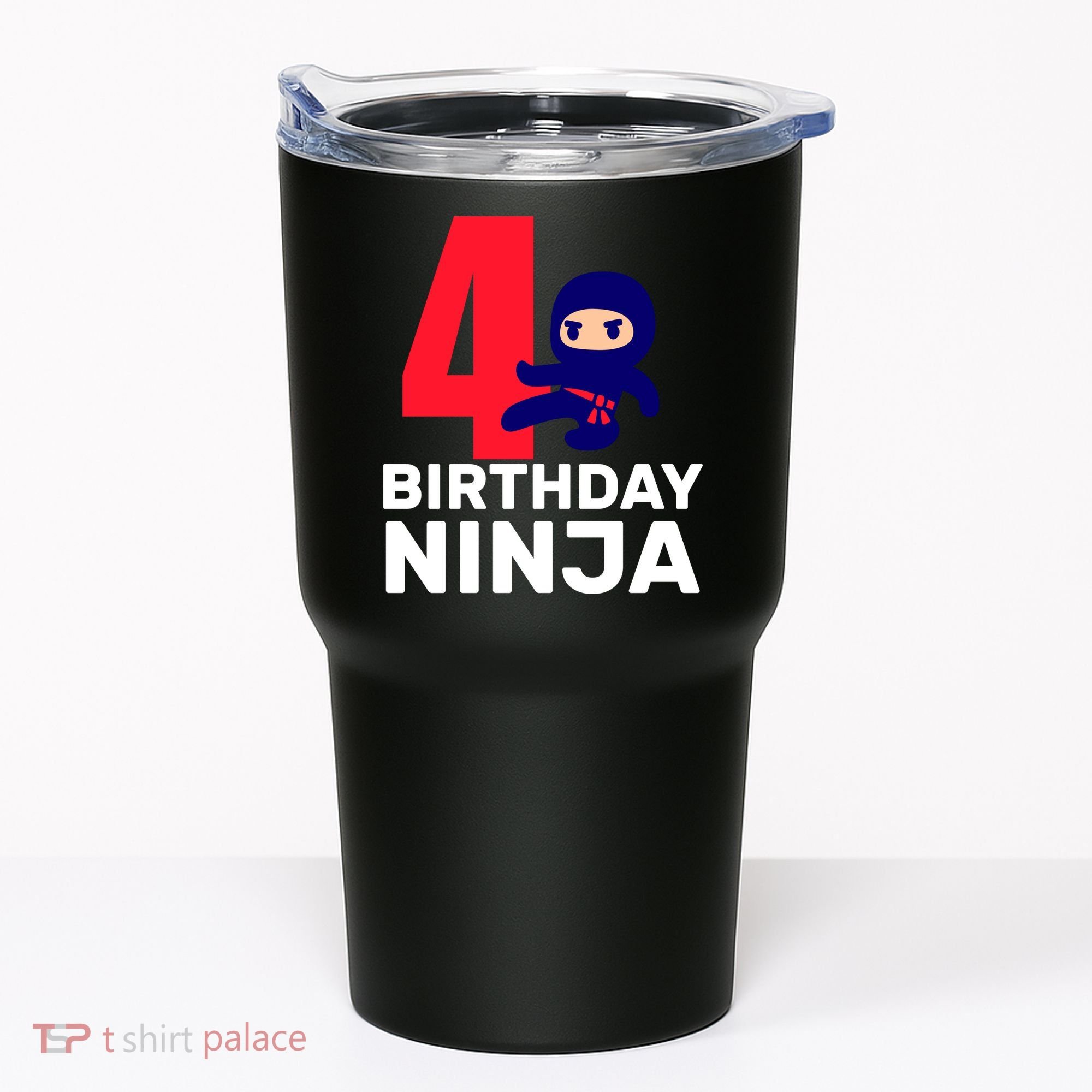 4th Birthday Ninja  Tumbler