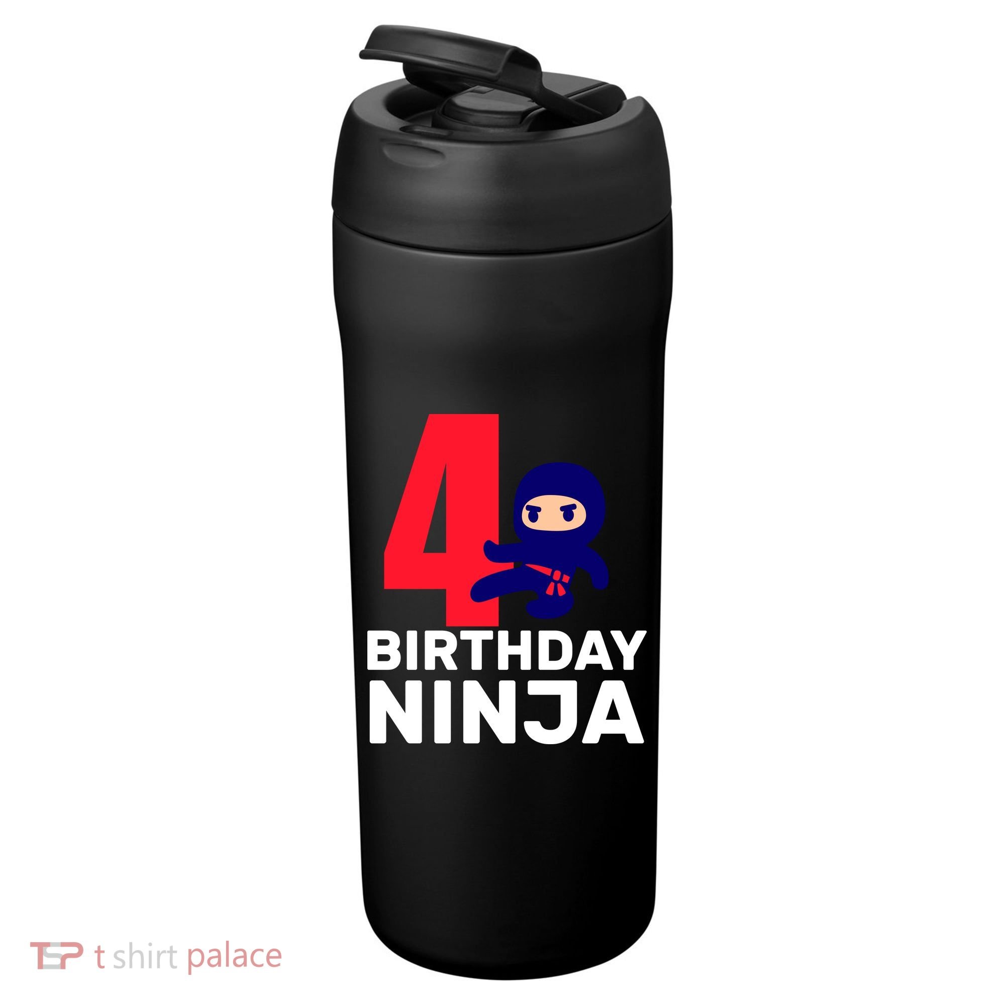 4th Birthday Ninja  24oz Duet Stainless Steel Tumbler