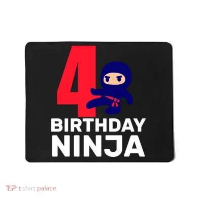 4th Birthday Ninja  Mousepad