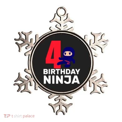 4th Birthday Ninja  Ornament