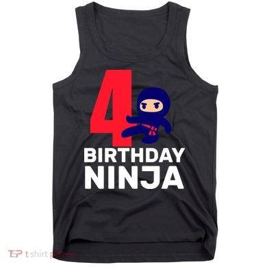 4th Birthday Ninja  Tank Top