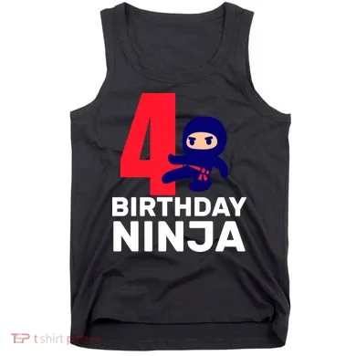4th Birthday Ninja Tank Top