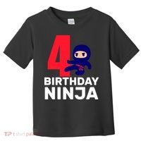4th Birthday Ninja  Toddler T-Shirt thumb 0