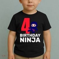 4th Birthday Ninja  Toddler T-Shirt thumb 2