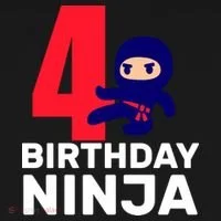 4th Birthday Ninja  Women's Long Sleeve Shirt thumb 2