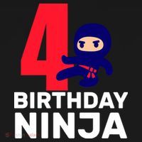4th Birthday Ninja  Wool Snapback Cap thumb 2