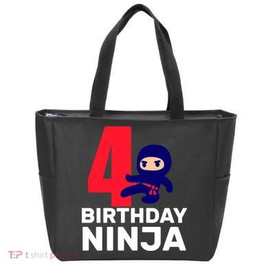 4th Birthday Ninja  Tote Bag