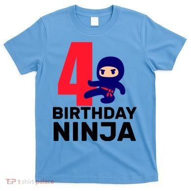 4th Birthday Ninja  T-Shirt