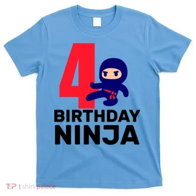 4th Birthday Ninja  T-Shirt