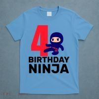 4th Birthday Ninja  T-Shirt thumb 4