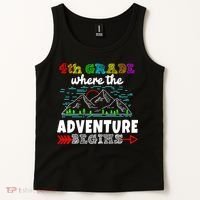 4th Grade Is Where The Adventure Begins  Tank Top thumb 2
