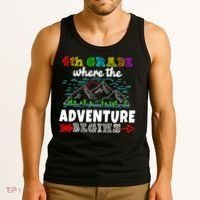 4th Grade Is Where The Adventure Begins  Tank Top thumb 3