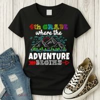 4th Grade Is Where The Adventure Begins  Women's T-Shirt thumb 3
