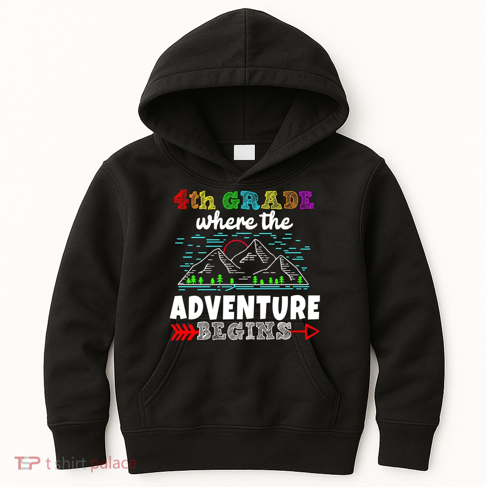 4th Grade Is Where The Adventure Begins  Kids Hoodie
