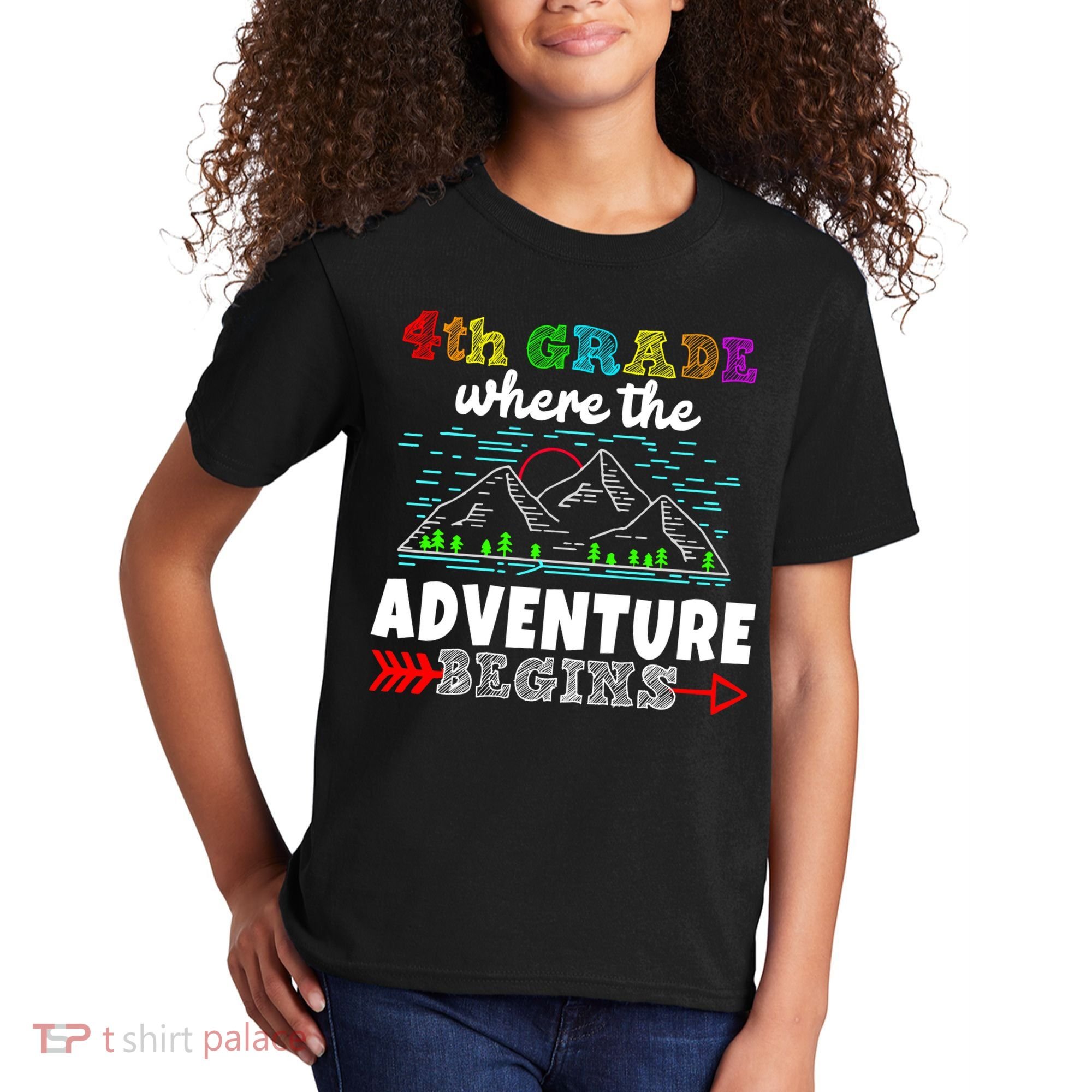 4th Grade Is Where The Adventure Begins  Kids T-Shirt