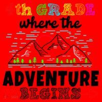 4th Grade Is Where The Adventure Begins  Santa Hat thumb 1