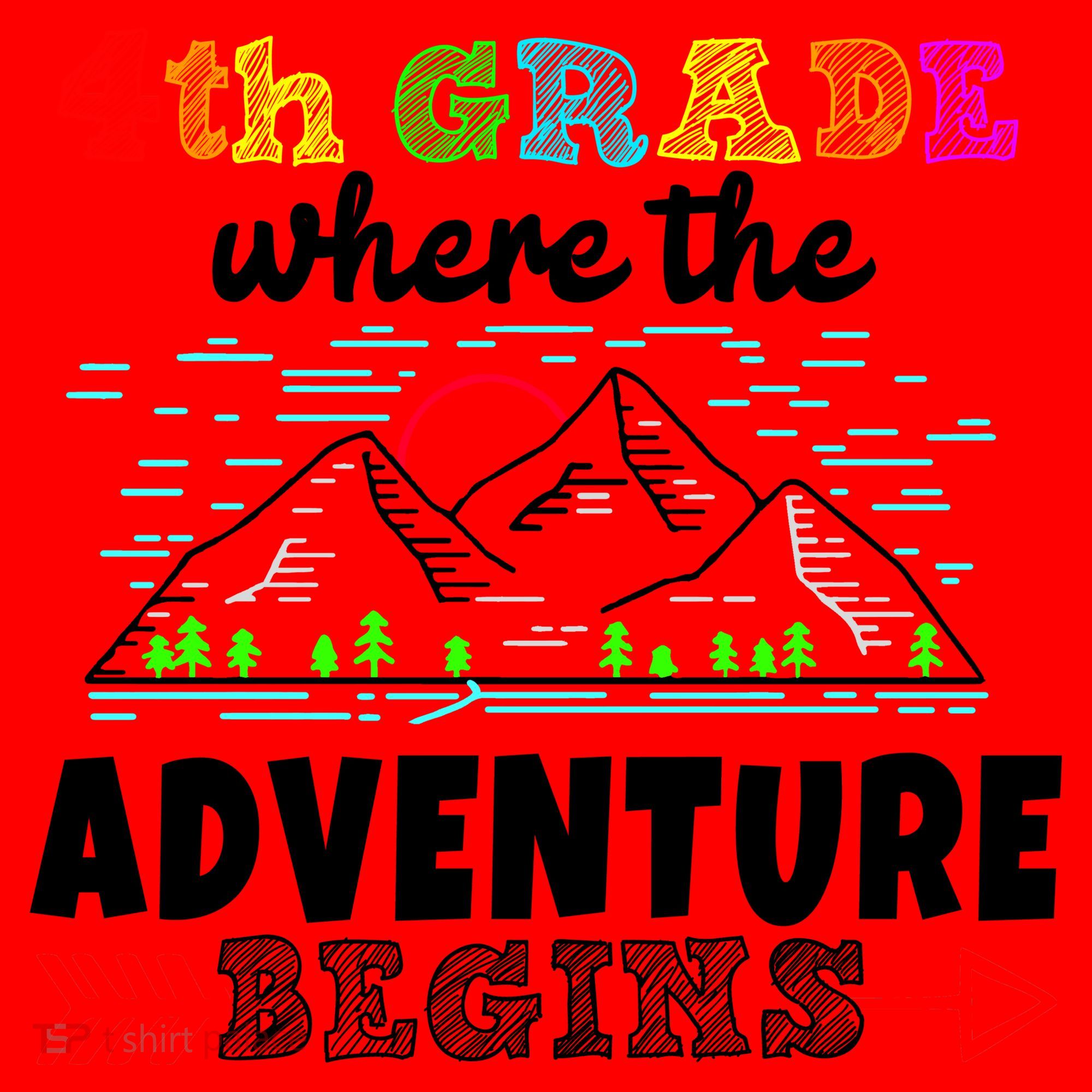 4th Grade Is Where The Adventure Begins  Santa Hat