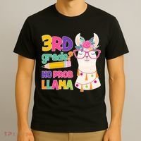 4th Grade? No Prob Llama T-Shirt thumb 3