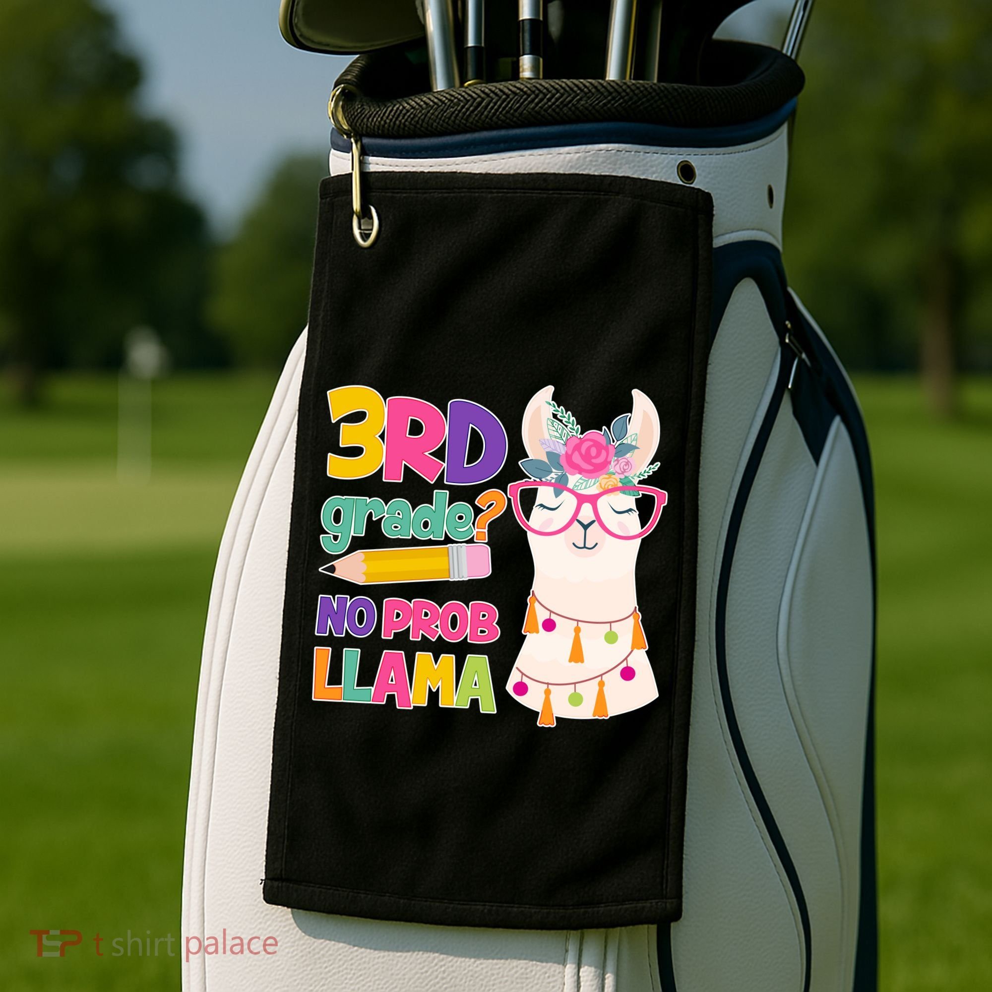 4th Grade? No Prob Llama Golf Towel