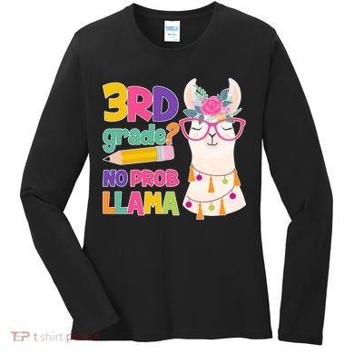 4th Grade? No Prob Llama Women's Long Sleeve Shirt
