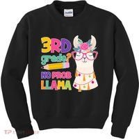 4th Grade? No Prob Llama Kids Sweatshirt thumb 0