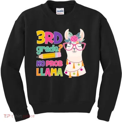 4th Grade? No Prob Llama Kids Sweatshirt