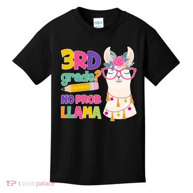 4th Grade? No Prob Llama Kids T-Shirt