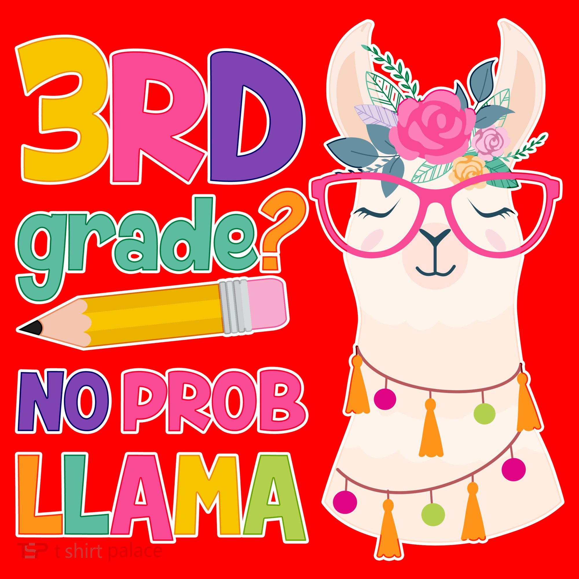 4th Grade? No Prob Llama Santa Hat