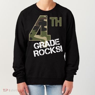 4th Grade Rocks Camo Women's Sweatshirt