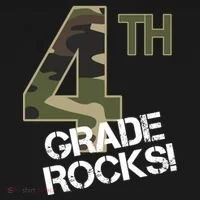 4th Grade Rocks Camo Doggie Tank thumb 4