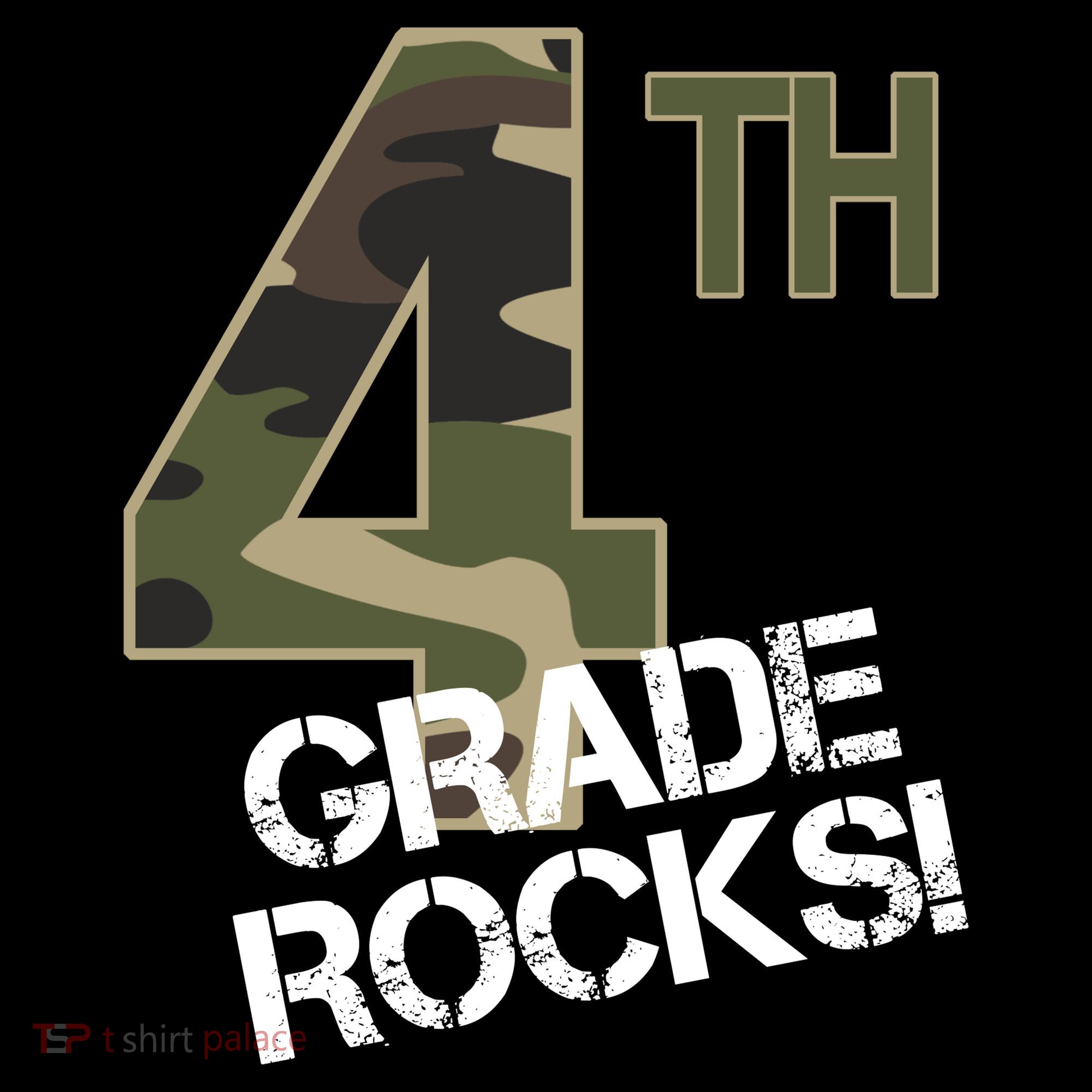 4th Grade Rocks Camo Bucket Hat