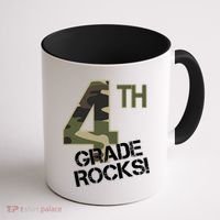 4th Grade Rocks Camo Coffee Mug thumb 1