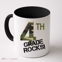 4th Grade Rocks Camo Coffee Mug thumb 0