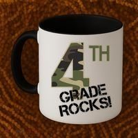 4th Grade Rocks Camo Coffee Mug thumb 2