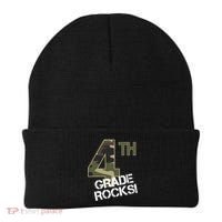 4th Grade Rocks Camo Beanie thumb 0