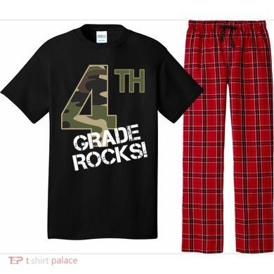 4th Grade Rocks Camo Pajama Set
