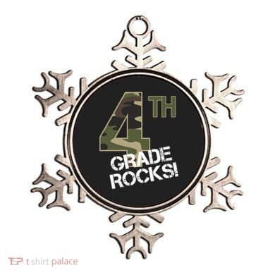 4th Grade Rocks Camo Ornament