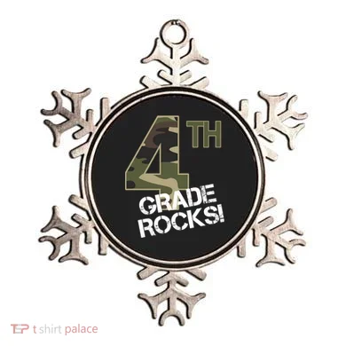 4th Grade Rocks Camo Ornament
