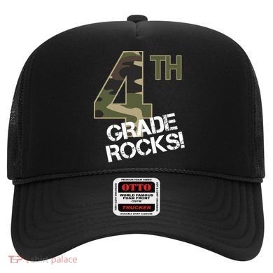 4th Grade Rocks Camo Hat