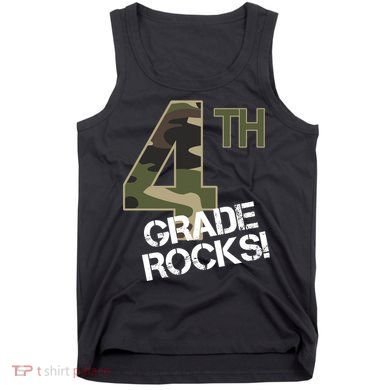 4th Grade Rocks Camo Tank Top