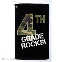 4th Grade Rocks Camo Golf Towel thumb 0