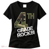 4th Grade Rocks Camo Women's T-Shirt thumb 0