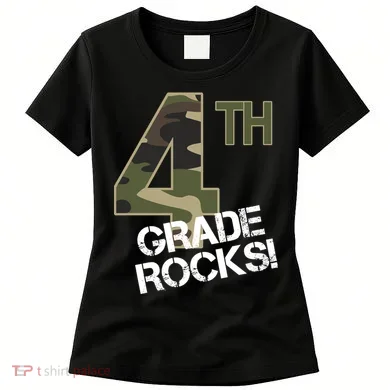 4th Grade Rocks Camo Women's T-Shirt